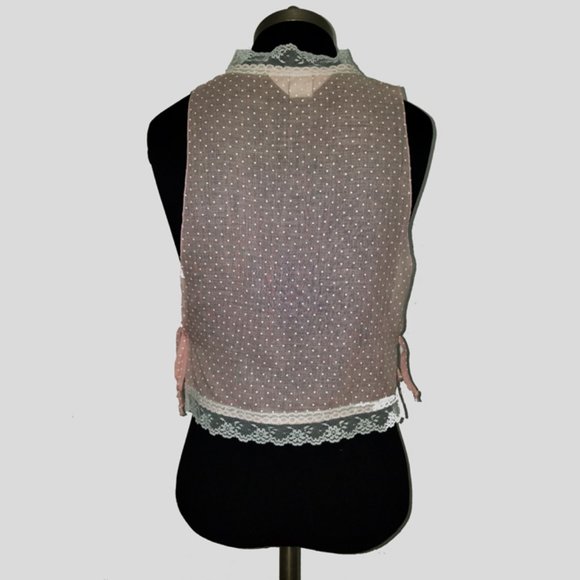 Vtg 70s 2 Pc Pink Hanky Hem Sun Dress w Jacket 5/6 - Picture 11 of 12